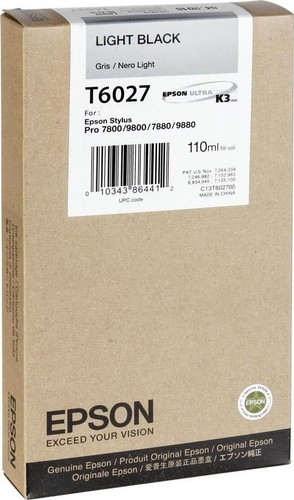 Genuine epson t6027 - genuine, black