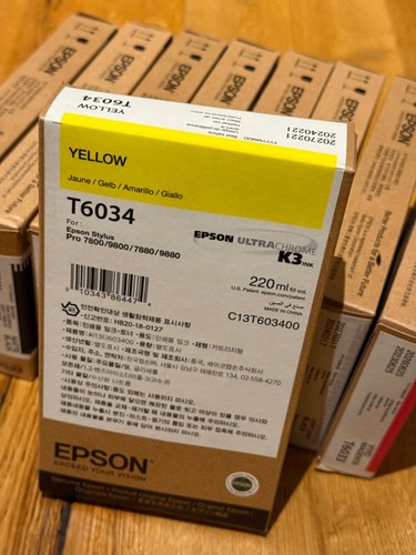 Genuine yellow ink t6034 epson - yellow,