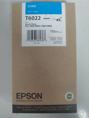 New genuine epson t6022 cyan - genuine,