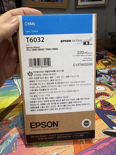 Epson t6032 cyan - cyan, ultrachrome